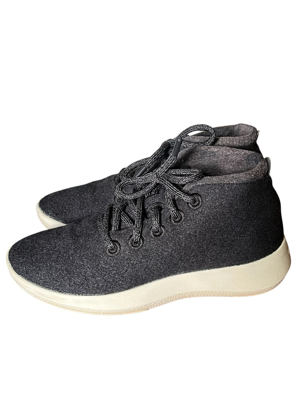 Allbirds Wool Runner-Up Mizzle high top sneakers Size 7 dark gray merino wool